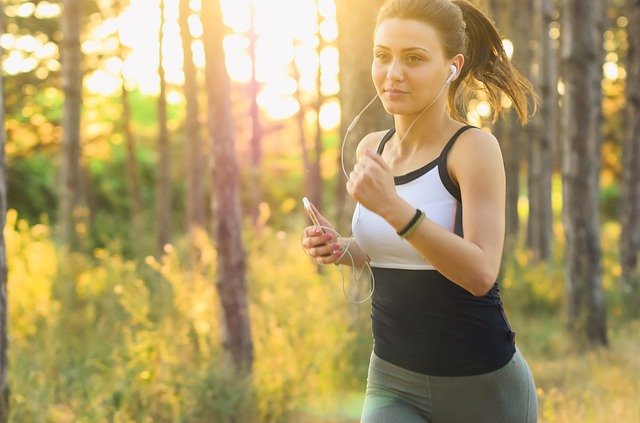 Woman jogging at Canyon Park: things to do in Burbank 